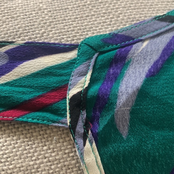 RODEBJER Wrap Bow Sleeveless Blouse JEWEL tones, IVORY & BLACK US L EUC - Picture 6 of 15